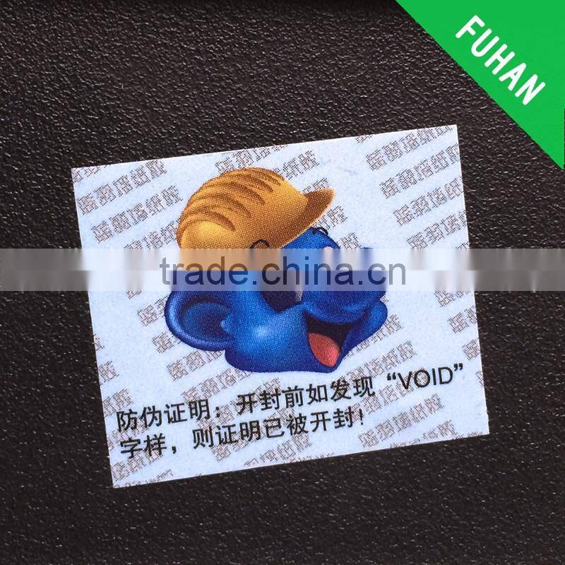 China Manufacture Custom Security Sticker
