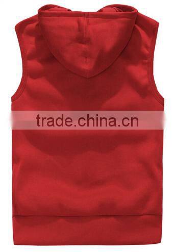 2016 Mens Sleeveless Hoodies Fashion Casual Sports Sweatshirt