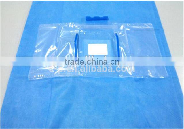 Non-sterile or sterile available eye surgical drape with pouch