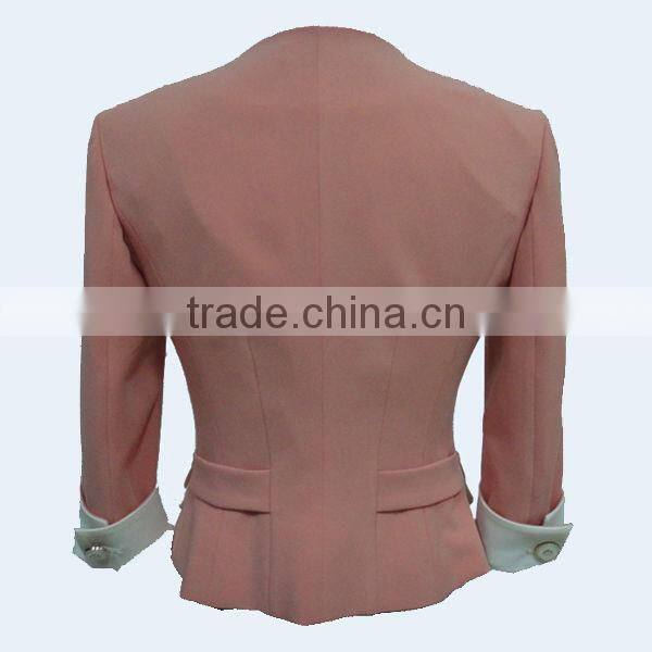 Fashion ladies clothing 3/4 sleeve blazer