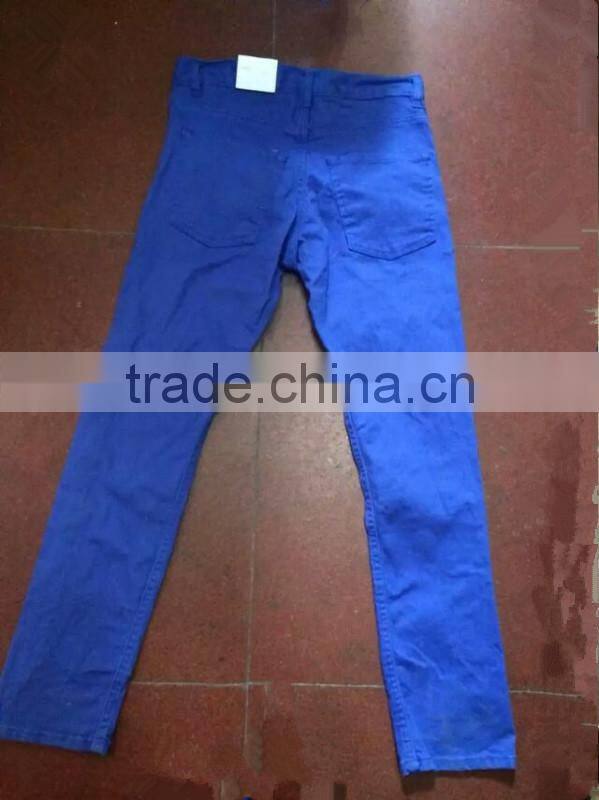 Yiwu high quality garments brand kids pants clearance