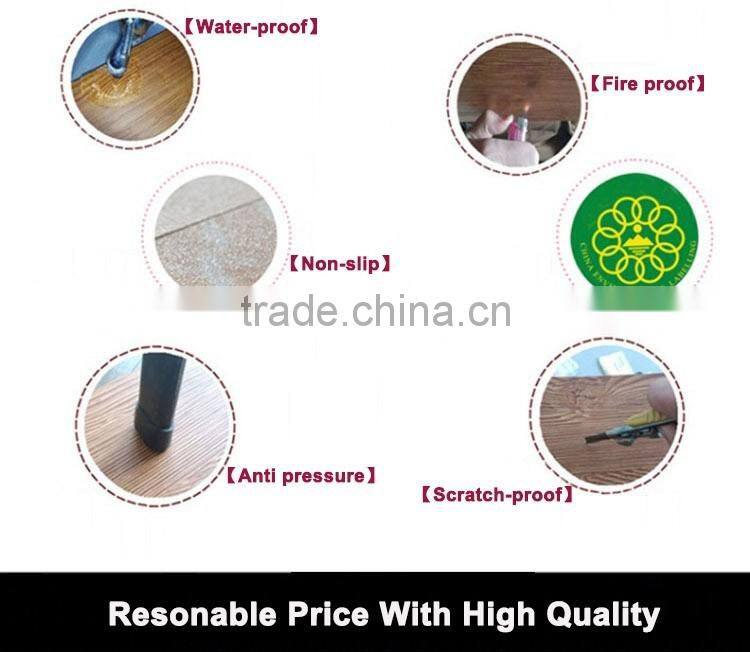 Eco-friendly click lock plastic PVC vinyl floor(PVC flooring)