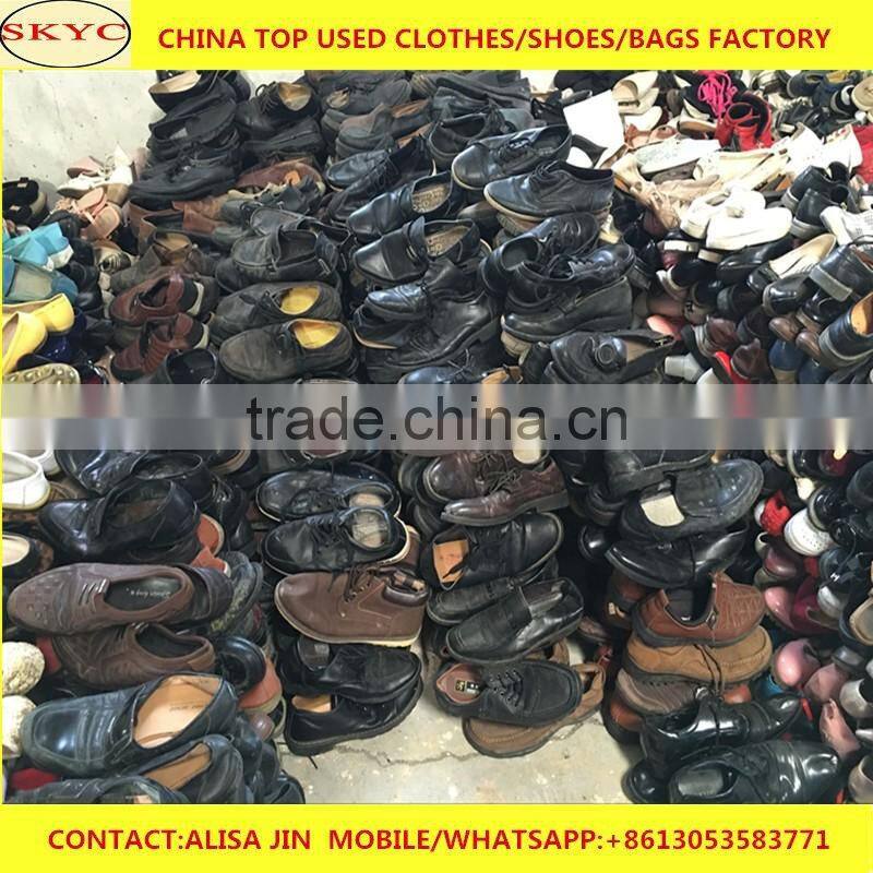 Dongguan factory sorted fairly used shoes for Africa children men women adults big size second hand shoes