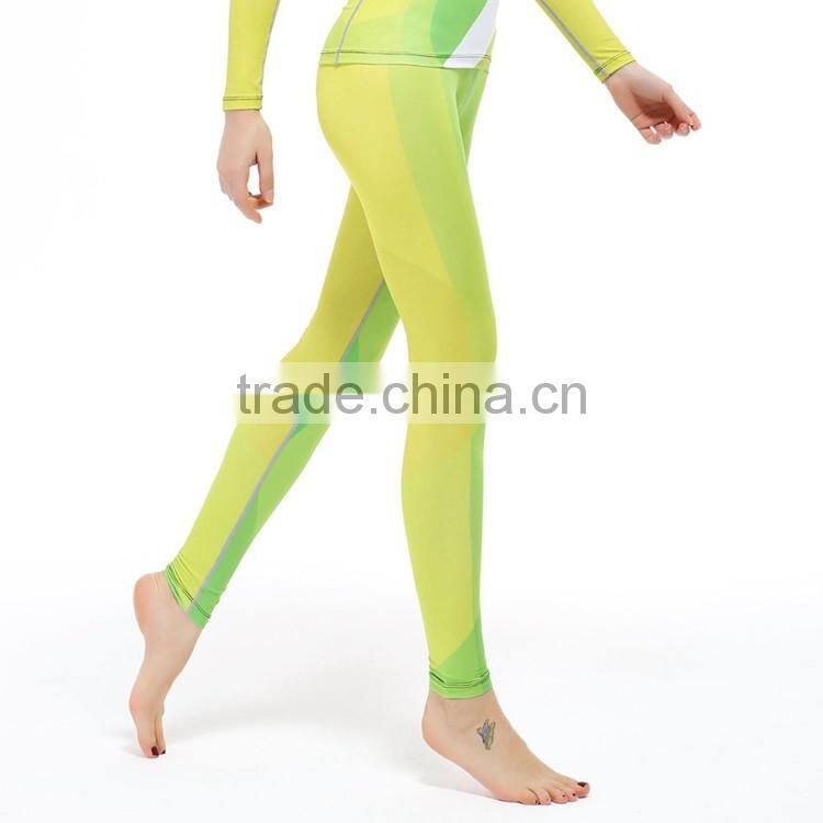 Hot sale wholesale womens running tights, mositure-wicking womens sports tight wear