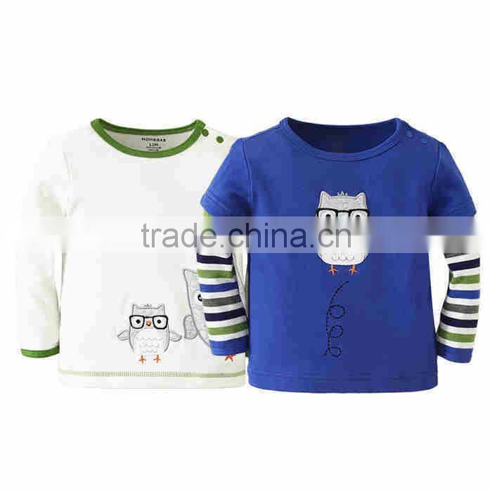 mom and bab 2014 Autumn baby clothing 100% cotton kids cartoon t shirt