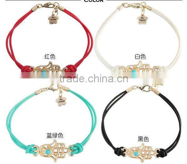 leather and rhinestone chain braided bracelet, wrap bracelet, glistening crystal chain and leather bracelet