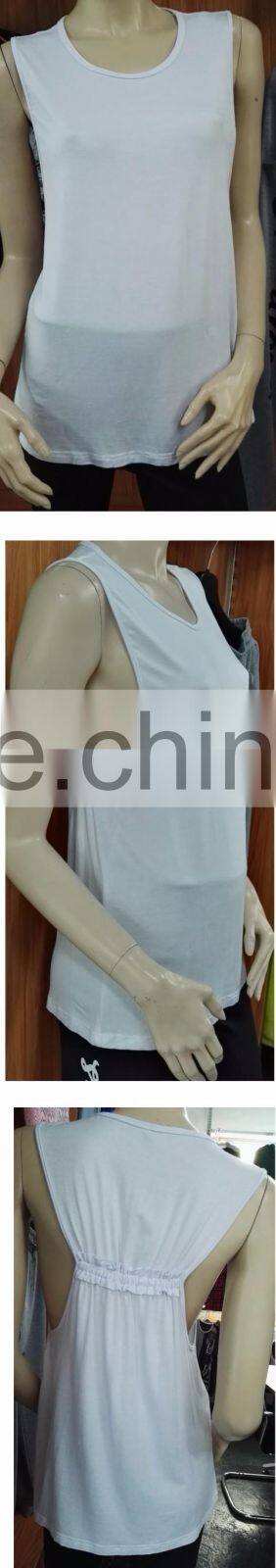 Wholesale manufacturer sleeveless Stretch Loose muscle Racerback 100 cotton Tank Top