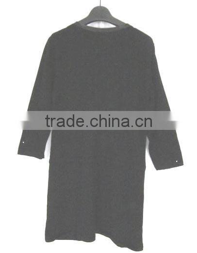 Y neck with zipper jumper tunic sweater