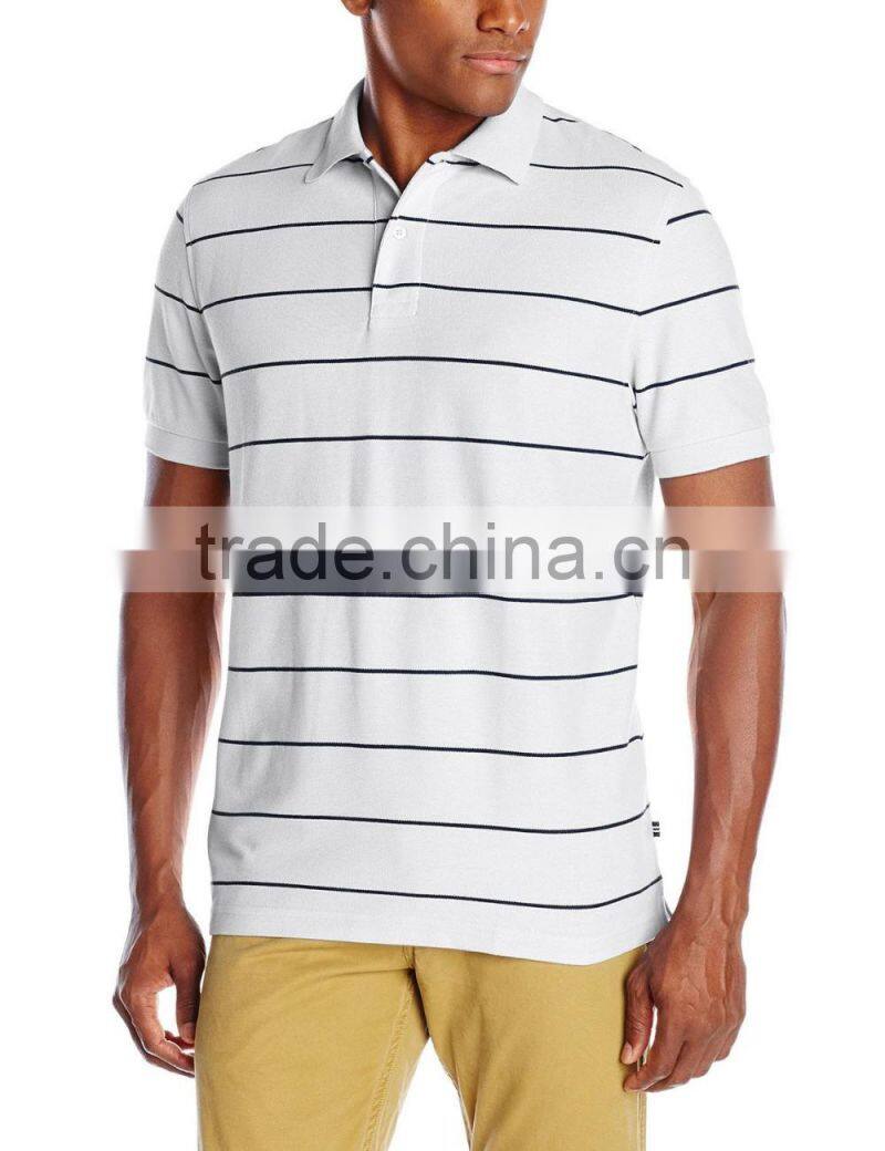 Hot sell fashion clothes online shopping strip polo collar t-shirt printing machine sports jersey gym wear men polo shirt