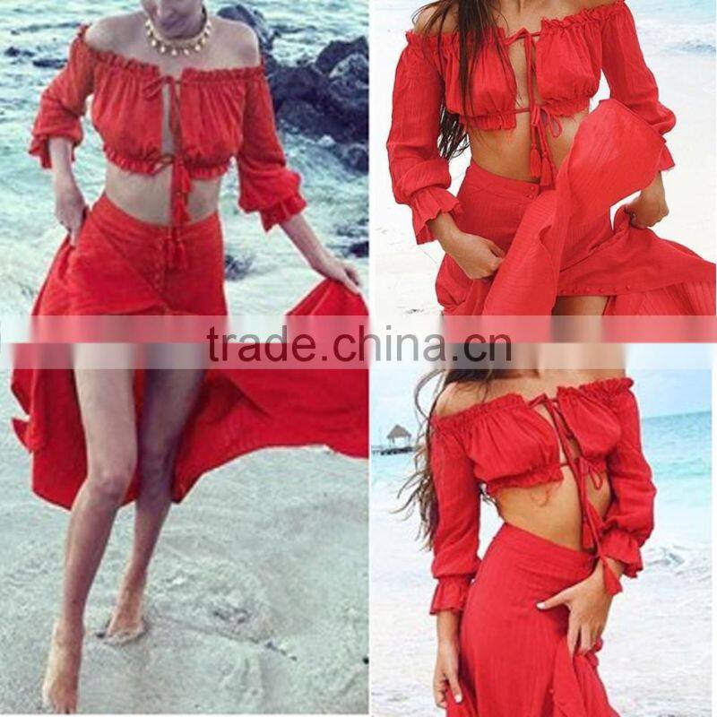 2017 fashion lattice European short-sleeved skirt cotton foreign trade dress lattice umbrella skirt