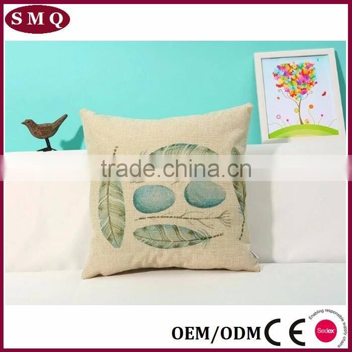 printed plane design digtal natural linen car seat cushion cover