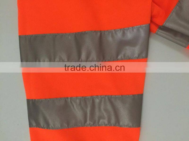 Polyester inner brush fleece jacket safety sweatshirt meet EN ISO20471