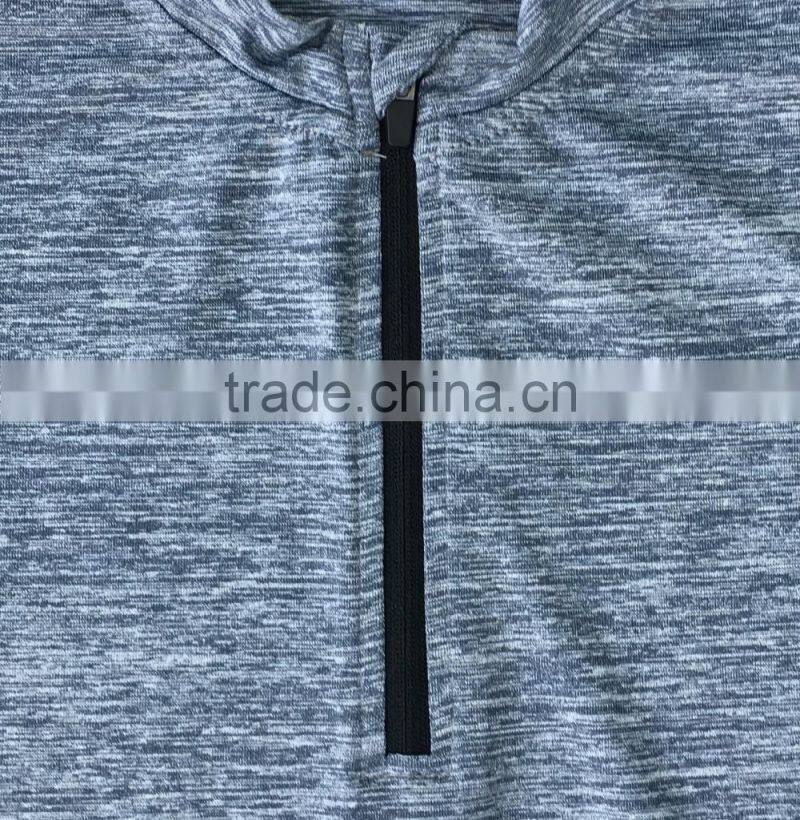 1/4 zipper sport t-shirt quick dry polo shirt