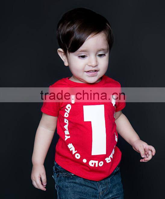 Newest Red Boy T Shirts 100% Cotton Leisure Boys Tee Cute Baby Children Clothes BT90423-15