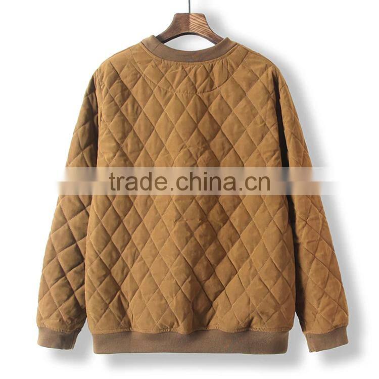 Unisex autumn/winter Korean style diamond-type lattice cotton/polyester pullover sweatshirts campus wear