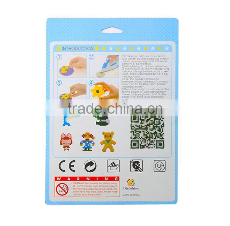 Diyfashion 5mm hama perler fuse beads the Pumpikin pie set with puzzle iron paper and twezzer hama beads toys for kids 18023