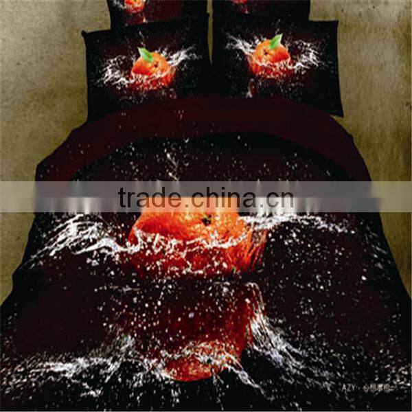 2016 new style 13372 60*40s reactive printed 3D green grass bedding sets