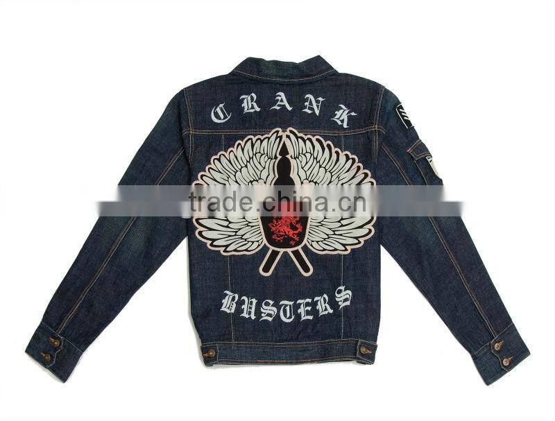 cheap fashion 2013 denim fabric jacket