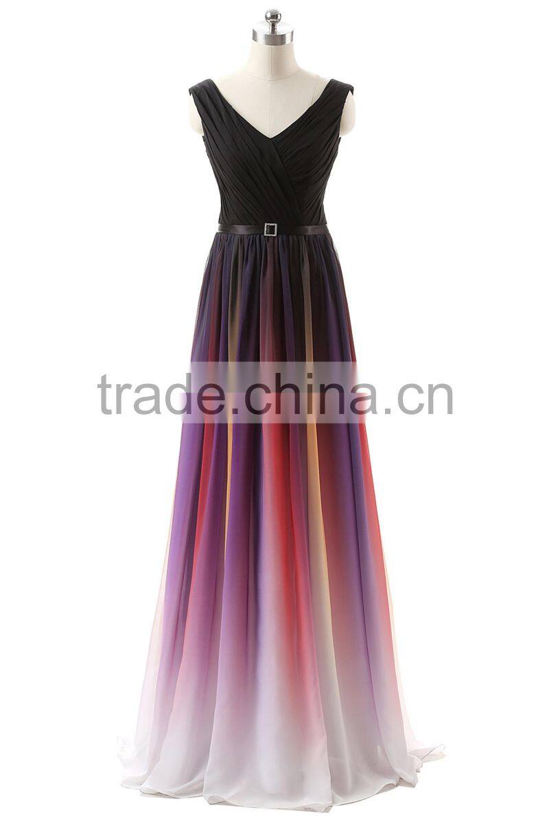 pink gradient evening dress bridal dress/ yg flower xx gradient maxi bridal dress/evening wedding dress