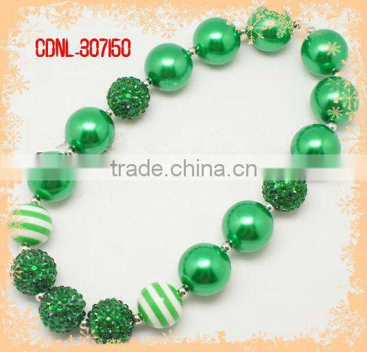 2014 X' mas Bubblegum Bead Necklace