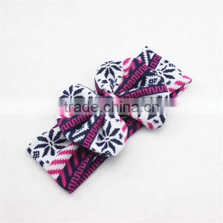 New arrival deer head wraps,turban children girls hair headband,stripe baby headband M5062005