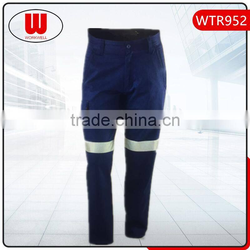 Hi Vis reflective work man pants