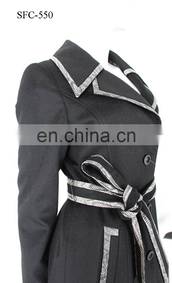 High quality best sell women outwear cashmere fashion coats