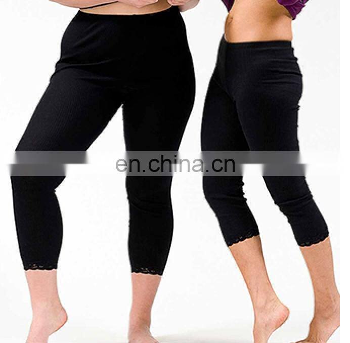 women sexy long tight pants fabrics with lace
