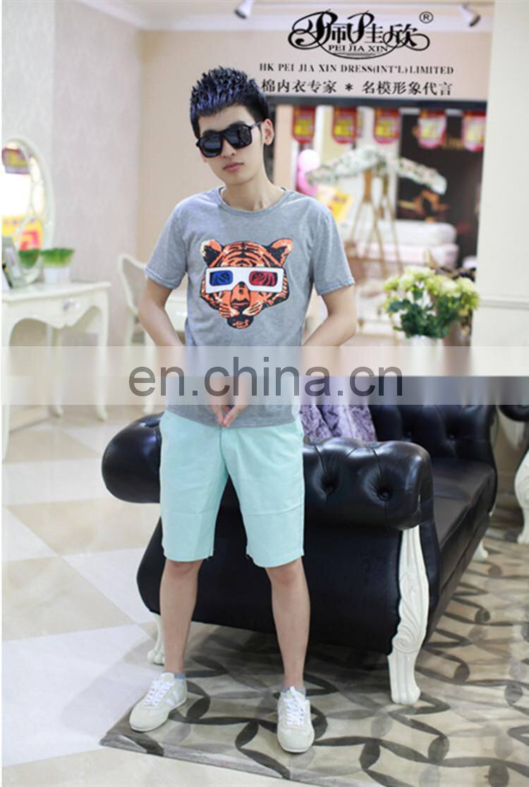 Peijiaxin Fashion Casual Design Tiger Cheap Wholesale Custom Printed Tshirts