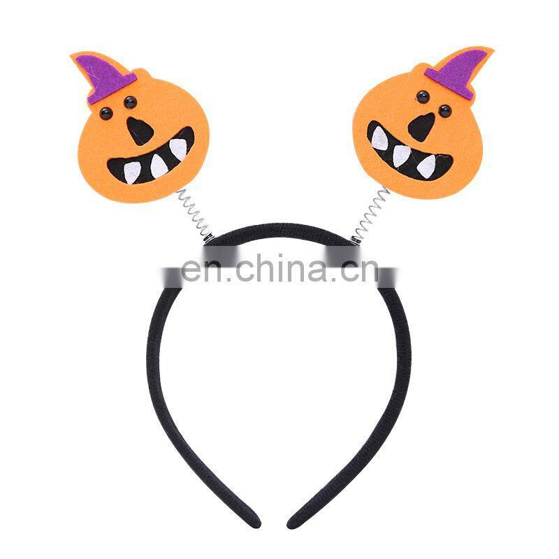 wholesale halloween decorations headwear funny skulls purple headband for kids MFJ-0033