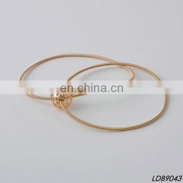 Screw wire cuff bangle bracelets with diamond men bracelets