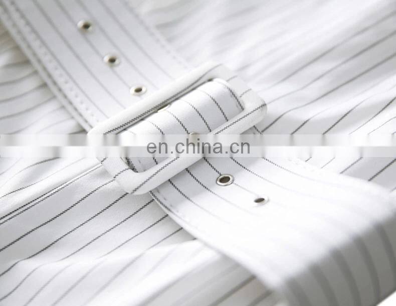 Topshop design V neck stripe pattern jumpsuits for women 2015