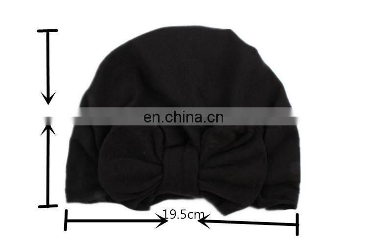 2017 new fashion in Europe and America baby supplies children solid color tie with head cap