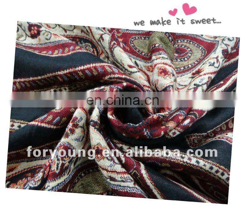 design jacquard artificial cotton shawl