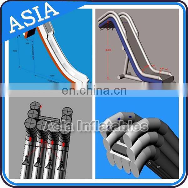 Inflatable Water Slide for Yacht/Mega Inflatable Water Slide in sea/ Giant Inflatable yacht water Slide for sale