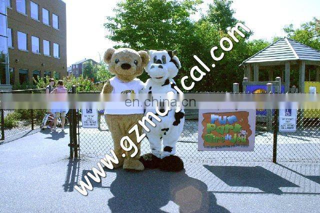 Blue and white rabbit mascot costume suit