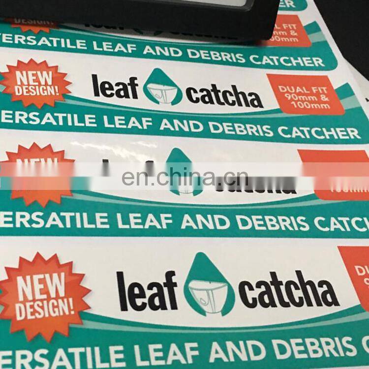 wholesale customized copper die cut coated paper adhesive stickers for pharmaceutical glass packaging label