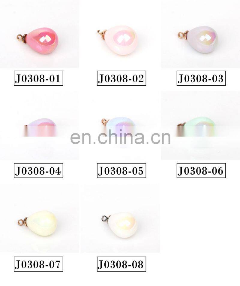 11*17 mm charm classic Yiwu jewelry accessories light pink necklace pendant
