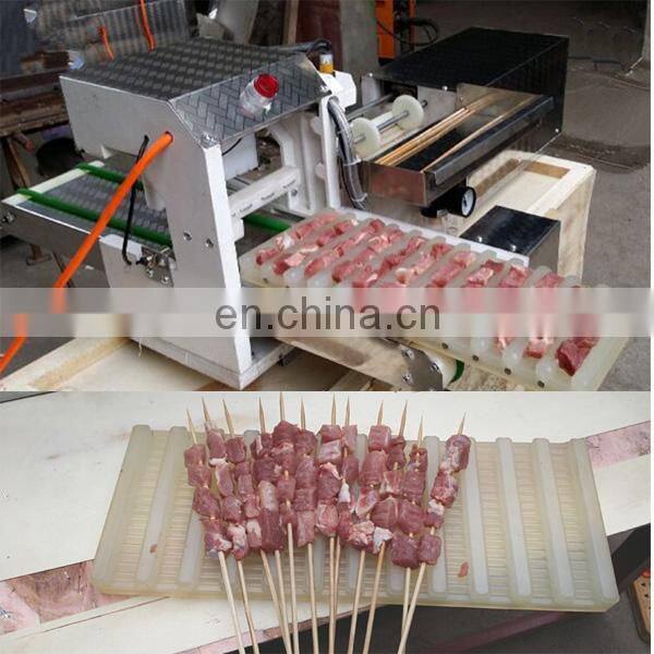 Electric Kebab Skewer Making Machine Manual Wear String Machine for Sale