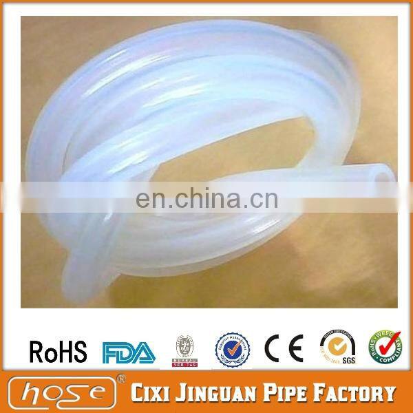 Food And Liquid Transfer Hose 5x7mm Food Grade Medical Use Colorless Silicone Rubber