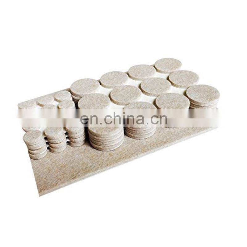 Self-stick furniture felt pad with strong adhesive for chair leg floor protectors