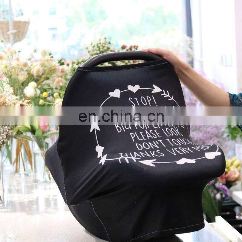 Baby Stretchy Nursing Breastfeeding Cover Multi Use Car Seat Canopy Stroller Infant Car Seat Breastfeeding Cover Baby Carseat