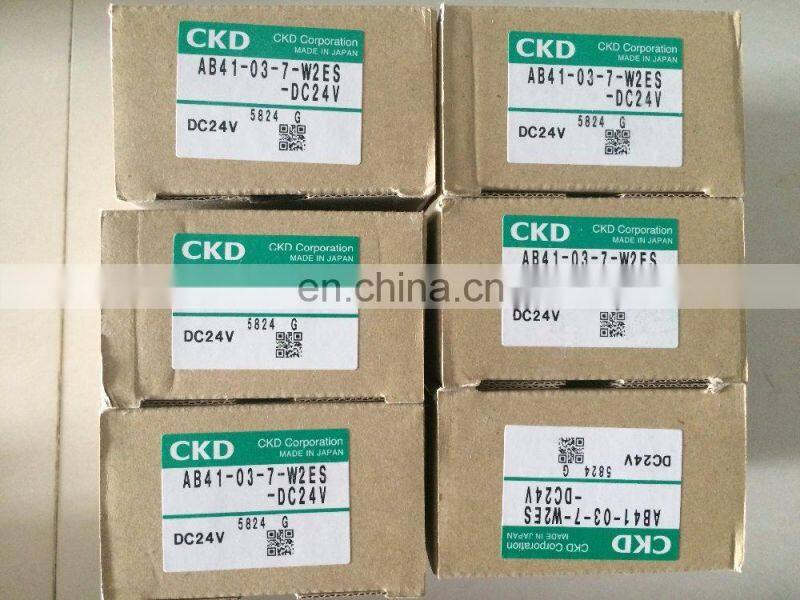 CKD Solenoid valve Japan Solenoid valve AB41-03-7-W2ES-DC24V