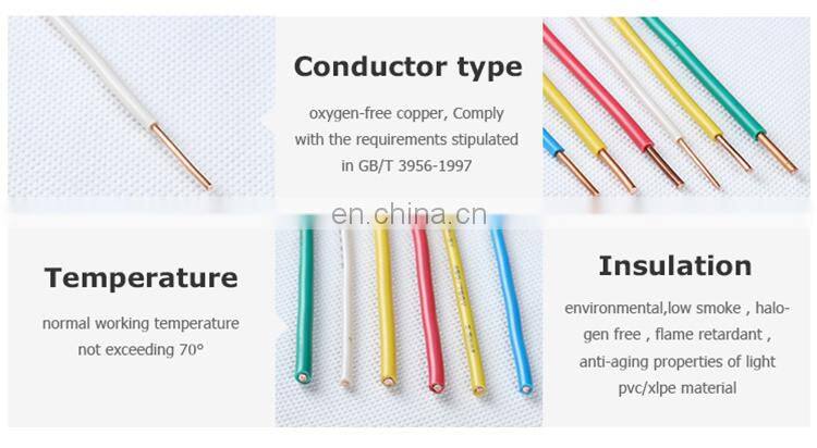 600V Copper Conductor 2.5mm THHN /THWN PVC/Nylon Cable