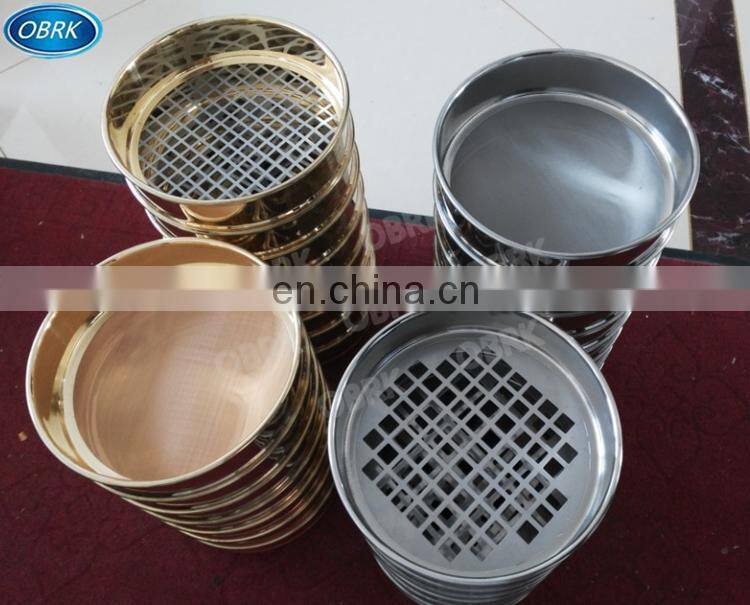 Good Seller Strong Frame Copper Sieve stainless steel test sieve interchangeable soil sieve set