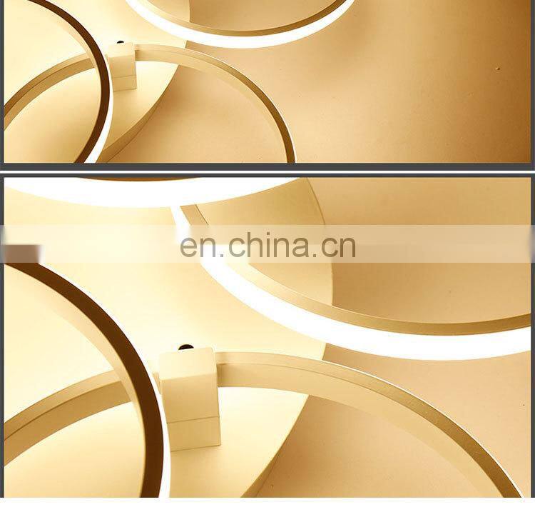 2018 New Products Creative Living Room Lamp 3/9/12 Head Warm Modern Flush Mount LED Ceiling Lamp with remote control