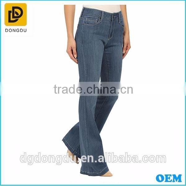 2016 Korean denim pants women top quality jeans for ladies flare jeans