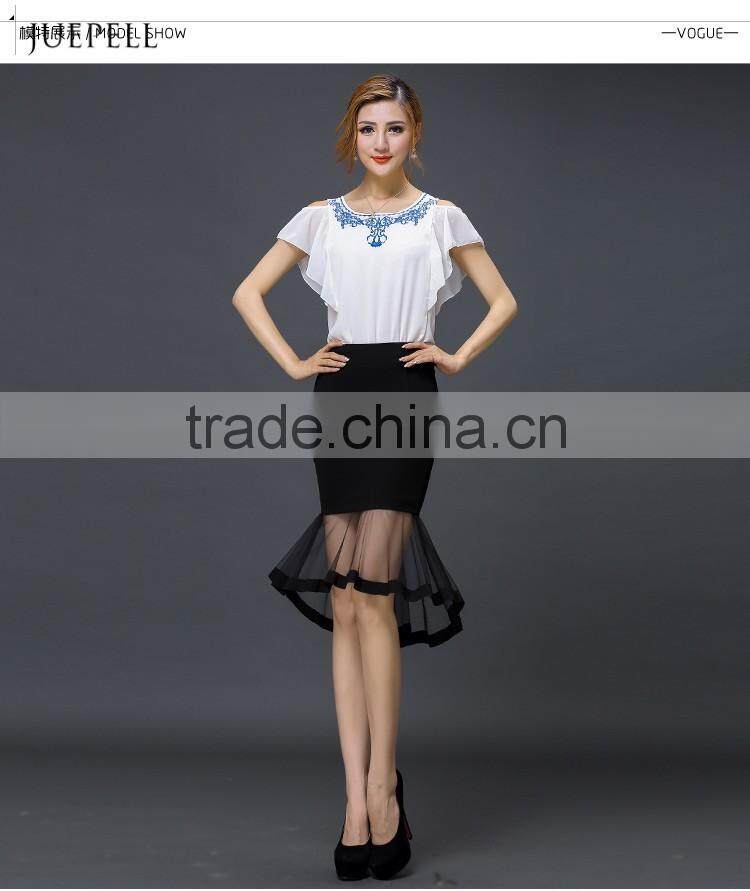 hot sell Cultivate one's morality step skirt long maxi skirt