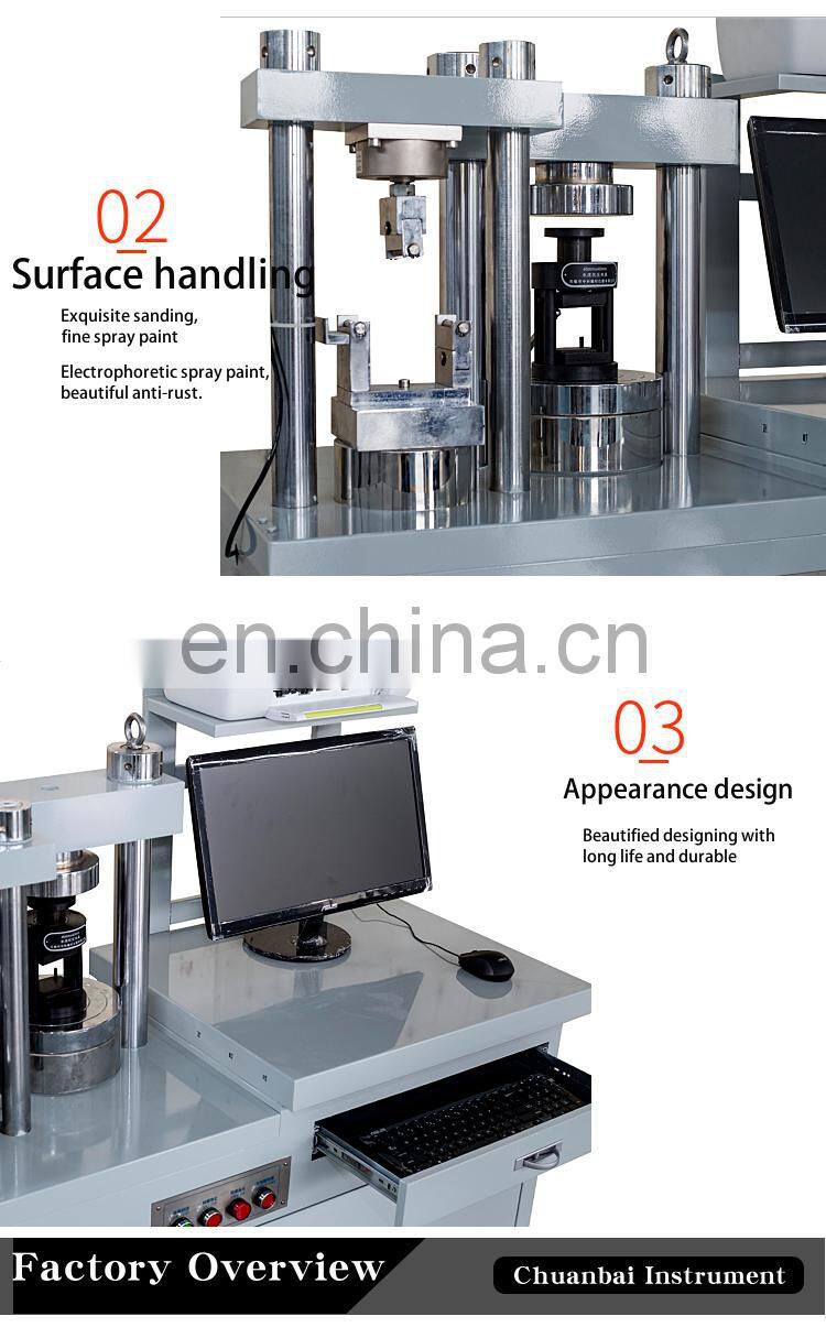 Pressure strength testing machine concrete mortar material compression tester