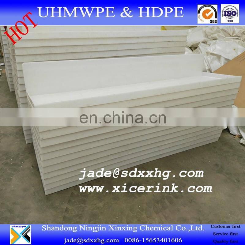 floorball rink barriers, pe synthetic ice rink, HDPE plastic skateboard made in china